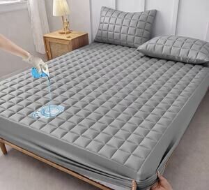 King Size Waterproof Mattress, Pad, Gray Brand New, In Package